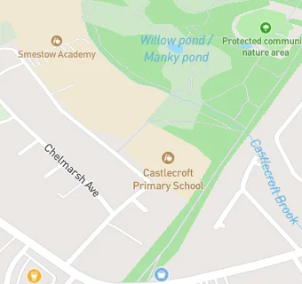 map for Castlecroft Primary School