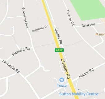 map for Streetly Balti