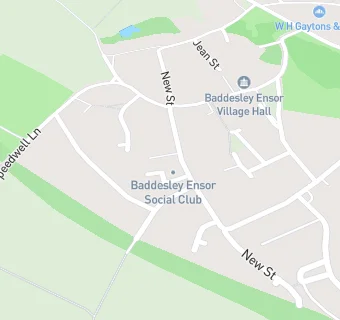 map for Baddesley Ensor Social Club