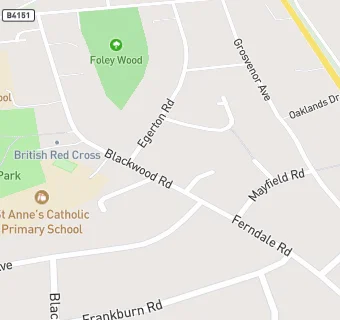 map for Blackwood Fish Bar