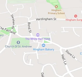 map for The White Hart Hotel