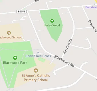 map for St Annes RC JMI School