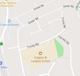 map for Coppice & Langley School