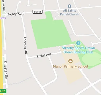 map for Streetly Sports & Social Club