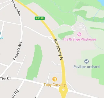 map for Broadway Toby Carvery