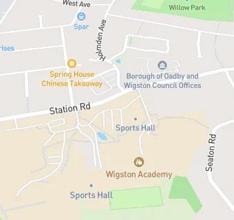 map for Wigston Academy