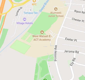 map for Alumwell Business and Enterprise College