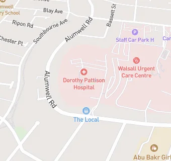 map for Dorothy Pattison Hospital