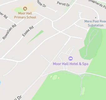 map for Moor Hall Golf Club