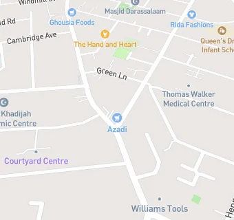 map for Azadi Supermarket