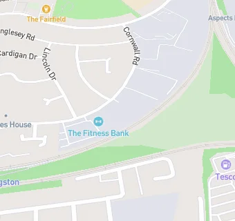 map for The Fitness Bank
