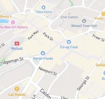 map for Mydentist, Bradford Street, Walsall