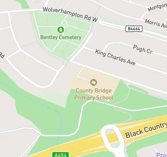 map for County Bridge Primary School