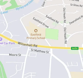 map for Eastfield Nursery School