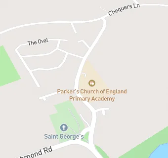 map for Parker's Church of England Primary Academy