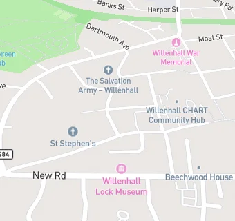 map for The Willenhall Keys Family Practice