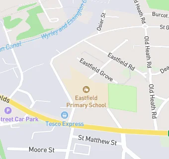 map for Eastfield Primary School