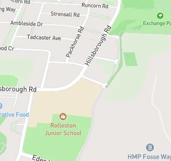 map for Rolleston Infant School