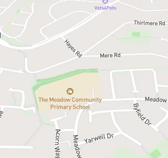 map for The Meadow Community Primary School