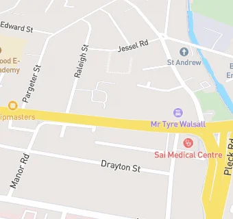 map for Walsall Community Association