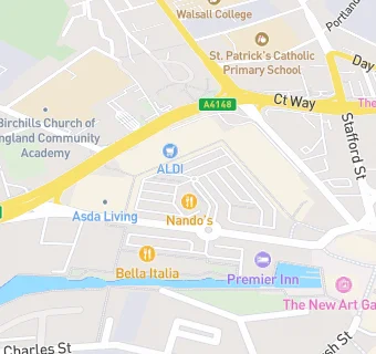 map for Nando's