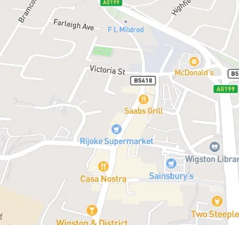 map for Wigston Pharmacy