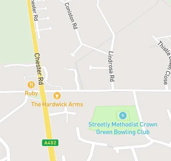 map for Hardwok Streetly Cantonese