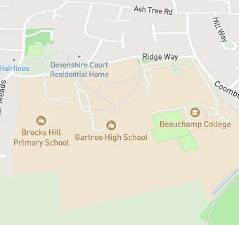 map for Gartree High School