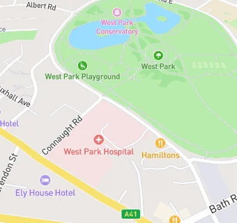 map for West Park Surgery