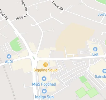 map for Mere Green Dental Practice