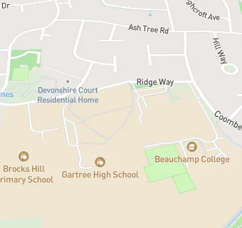 map for Gartree High School