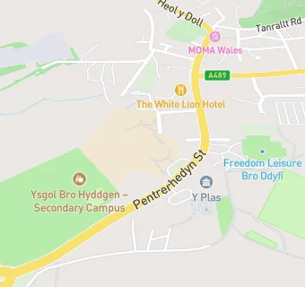 map for Ysgol Bro Ddyfi