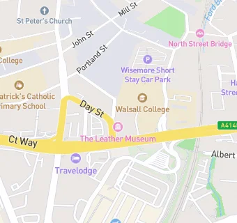 map for Travelodge Walsall