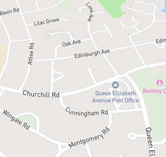 map for Bentley Medical Centre