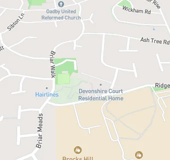 map for Devonshire Court Residential Home