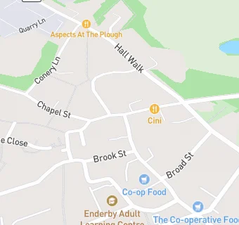 map for Enderby Conservative & Unionist Club