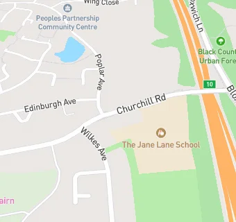 map for Jane Lane School