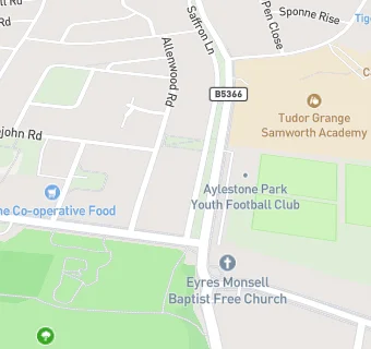 map for Aylestone Park Sports Bar