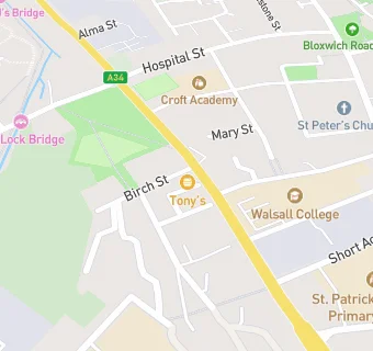 map for Walsall College