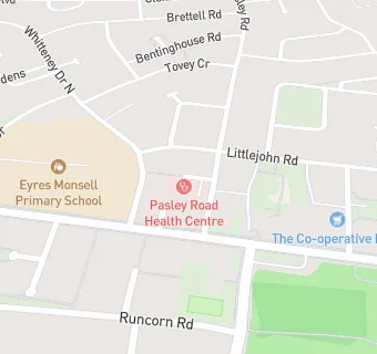 map for The Hedges Medical Centre