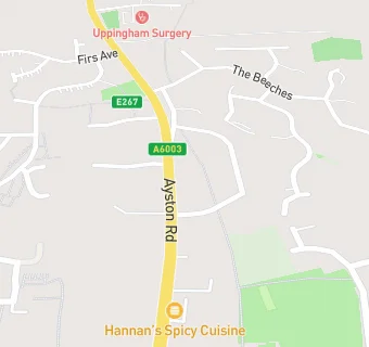 map for Uppingham Dental Practice