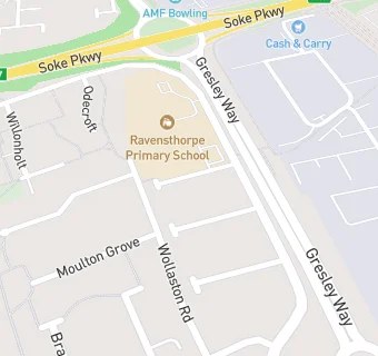 map for Stars Pre-School Ravensthorpe