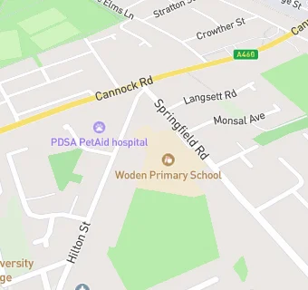 map for Abm Catering @ Woden Primary School