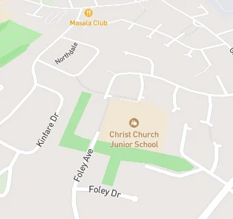 map for Christ Church (Church of England) Junior School