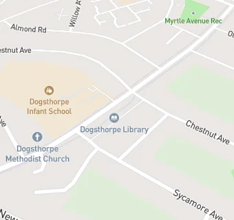 map for Greenwood Academies Trust at Dogsthorpe Academy