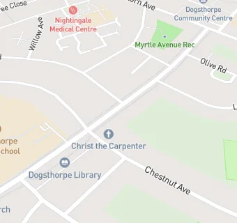 map for Stars Pre-School Dogsthorpe