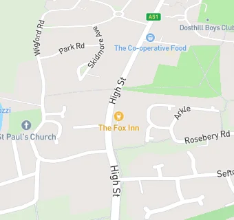 map for The Fox Pub