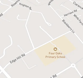 map for Four Oaks Pre-School Playgroup