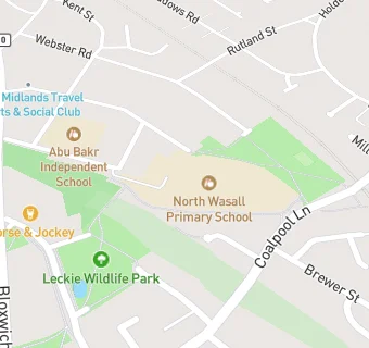 map for North Walsall Junior And Infant School