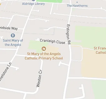 map for St Mary of the Angels Catholic Primary School